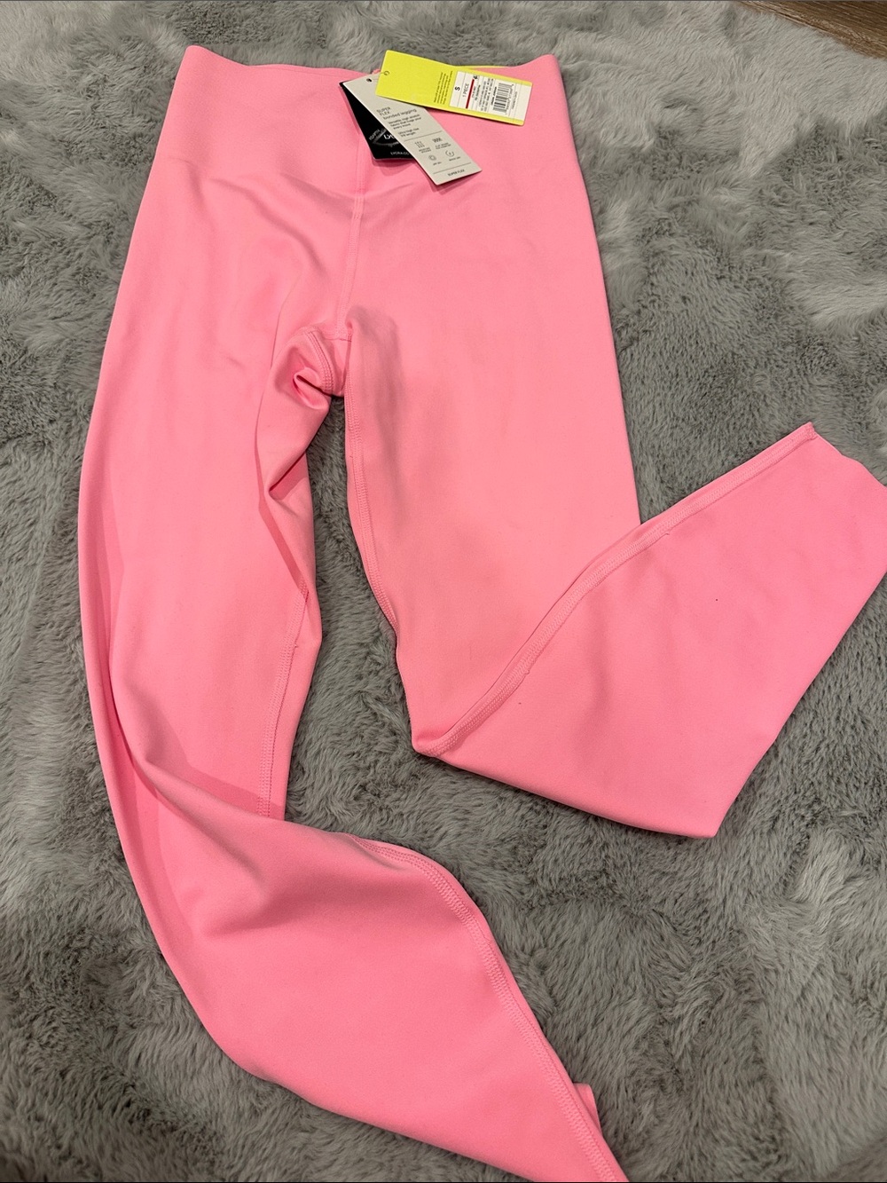 Pink 7/8 length Active super flex bonded Leggings ultra high rise size small